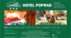 Desktop Screenshot of hotelpoprad.cz