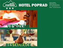 Tablet Screenshot of hotelpoprad.cz